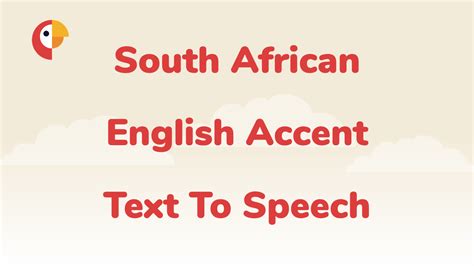 south african accent text to speech